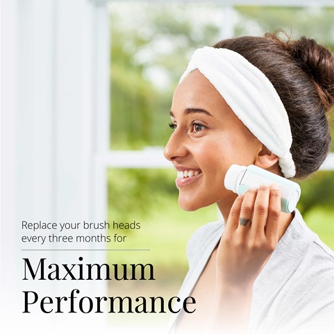 Replace your brush heads every three months for maximum performance