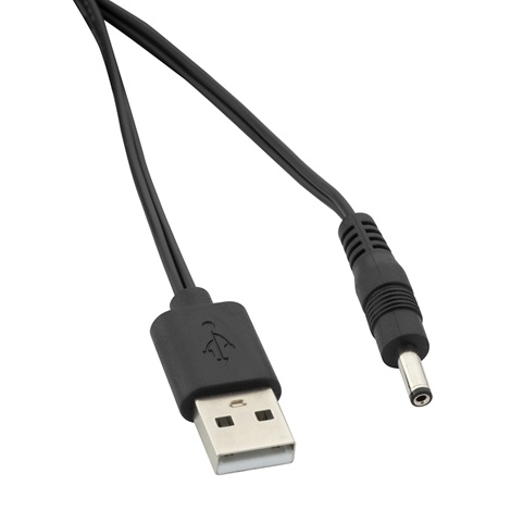 Charging cable for the PG6111. USB A to DC tip.