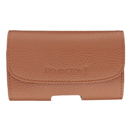 Premium leather travel pouch for the HF1937, front view.