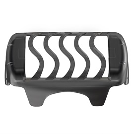Headguard/stubble attatchment for foil shaver, top view.