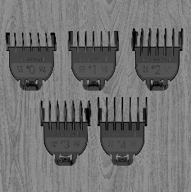 5 beard and stubble combs