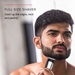 Full Size Shaver. Clean up the edges, neck and jawline.