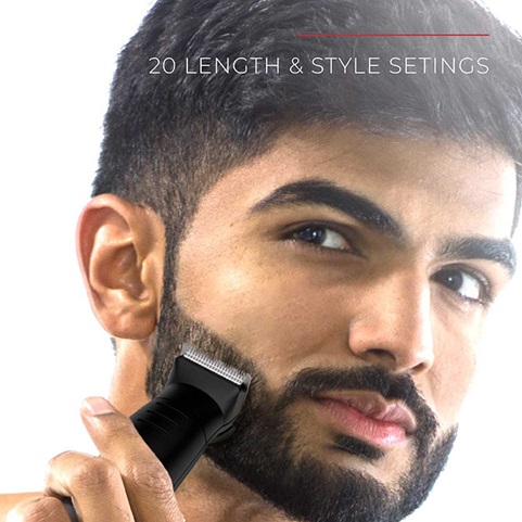 Men's multigroomer features 20 length and style settings - PG6154